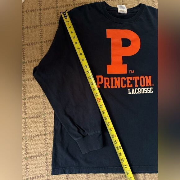 Vintage Princeton Tigers Lacrosse black long sleeved T-shirt L - Picture 6 of 8